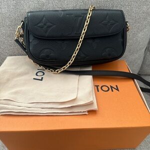 SOLD Louis Vuitton Black and Gold Crossbody Bag